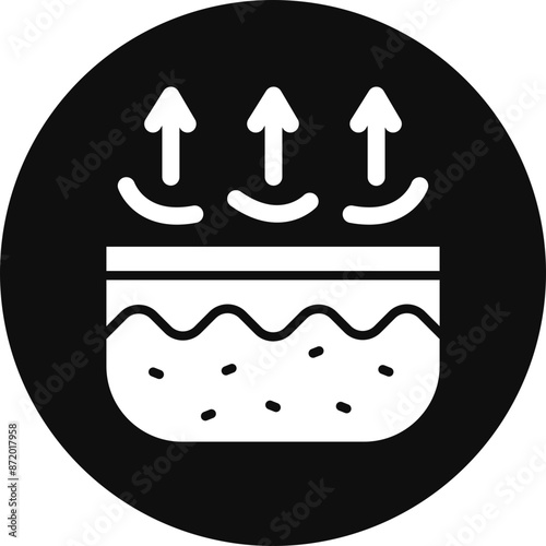 Dead Skin Vector Glyph Black Circle Icon