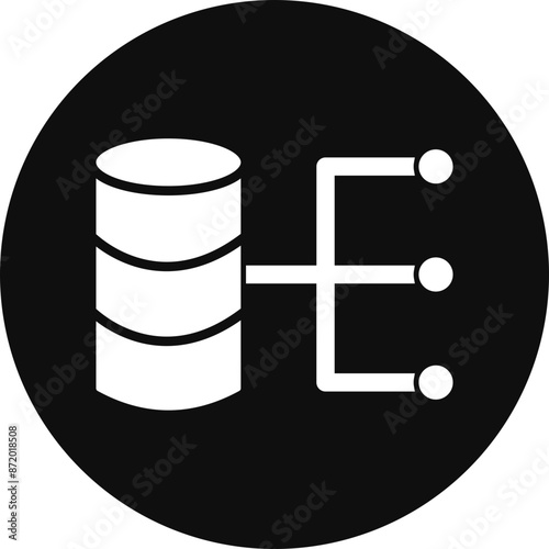 Ingestion Vector Glyph Black Circle Icon