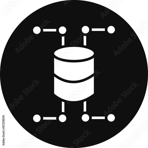 Cdn Vector Glyph Black Circle Icon