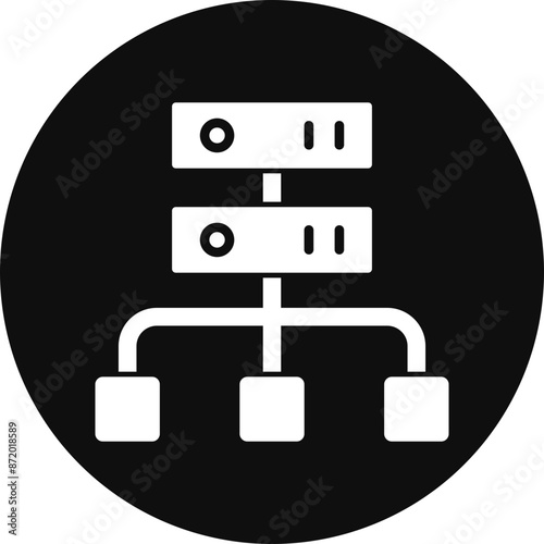 Proxy Vector Glyph Black Circle Icon