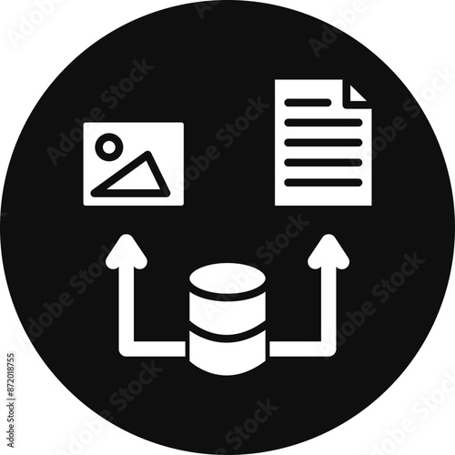 Collection Vector Glyph Black Circle Icon