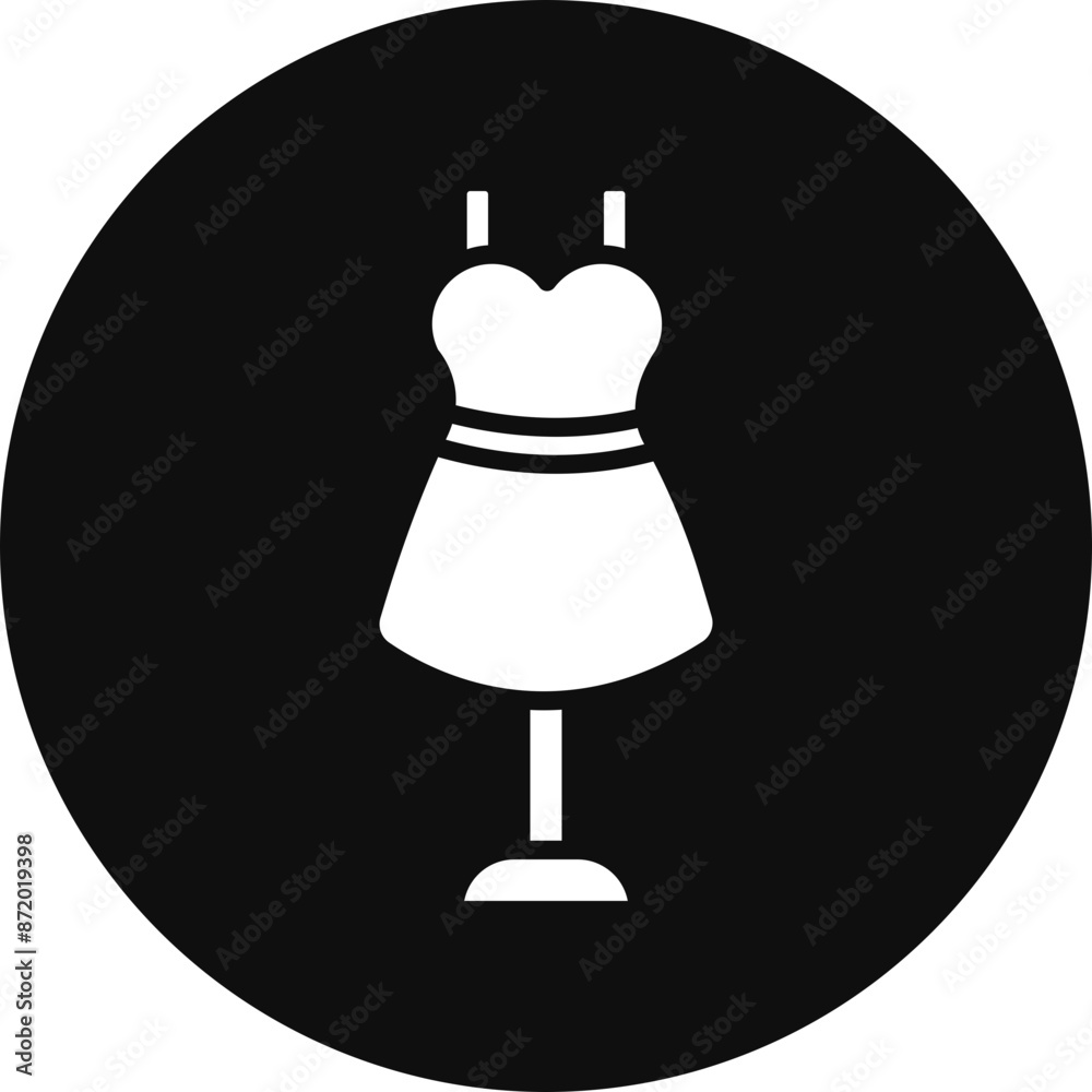 Obraz premium Dummy Vector Glyph Black Circle Icon