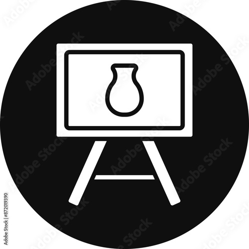 Still Life Vector Glyph Black Circle Icon