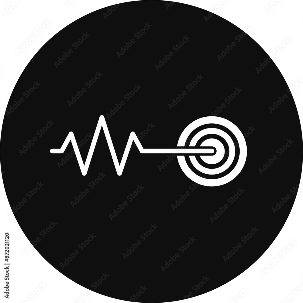 Magnitude Glyph Black Circle Icon Magnitude Glyph Black Circle Icon