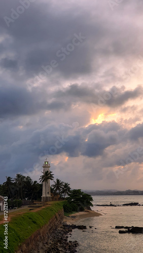  Coastal Landscape with Cloudy Sky - Galle