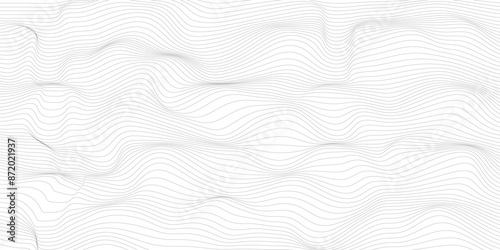 Trendy 3d cover background design line black curve, vector illustration.