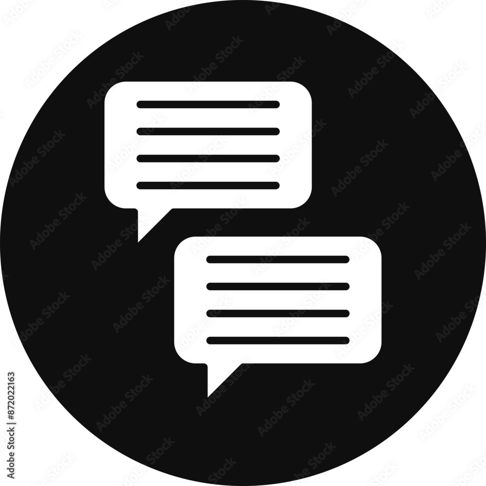 Free Dialog Glyph Black Circle Icon Free Dialog Glyph Black Circle Icon