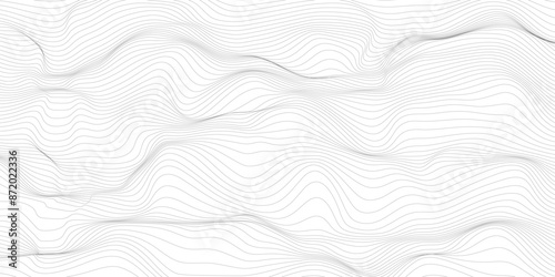 Trendy 3d cover background design line black curve, vector illustration.