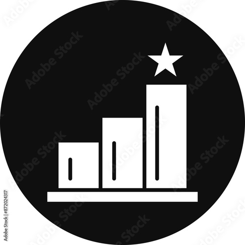 Competition Glyph Black Circle Icon
