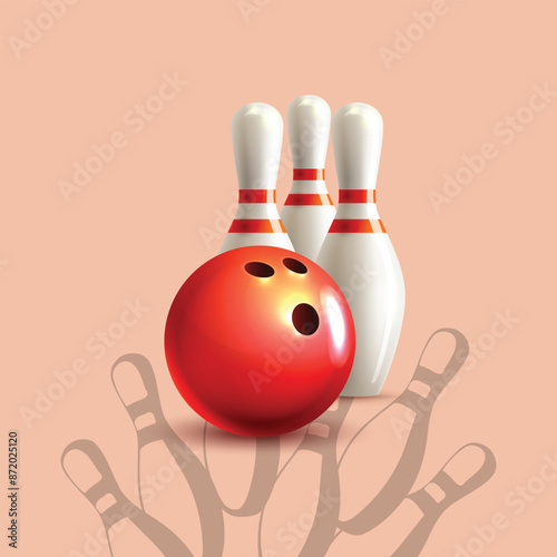 bowling ball and pin
