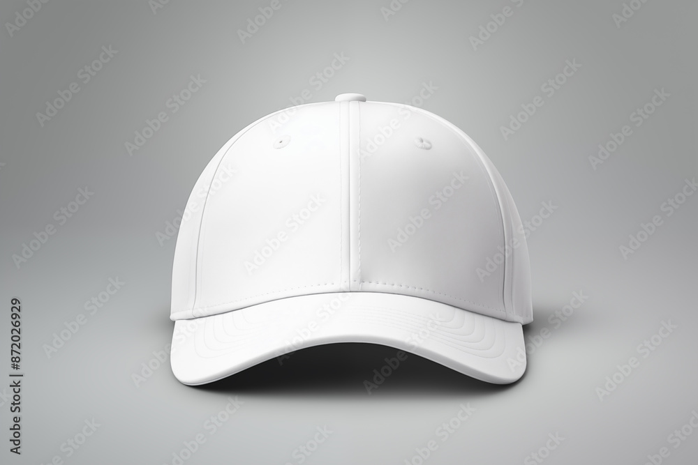 3d rendering of white baseball cap mockup on gradient background for design presentation template 3d rendering of white baseball cap mockup on gradient background for design presentation template