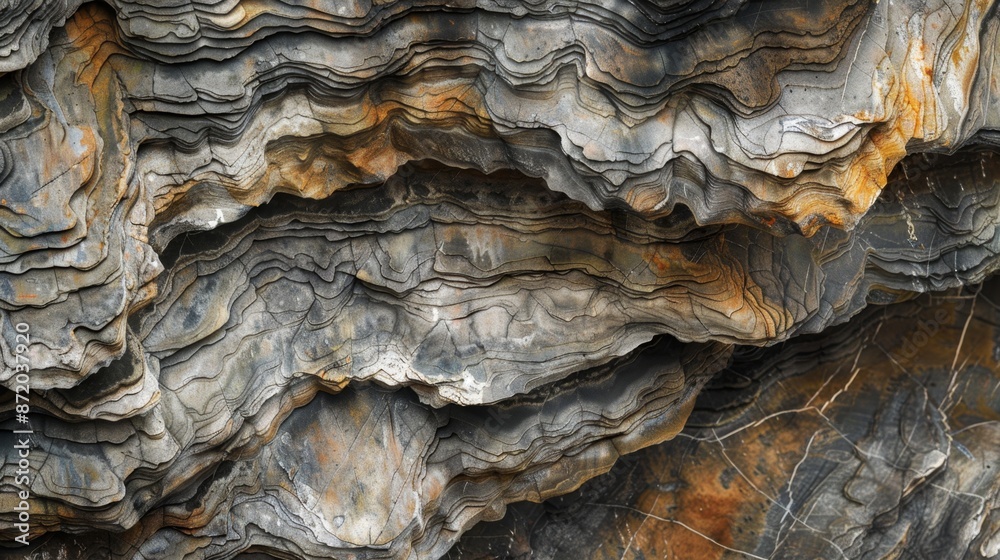 Layered Rock Formation. Layered Rock Formation.