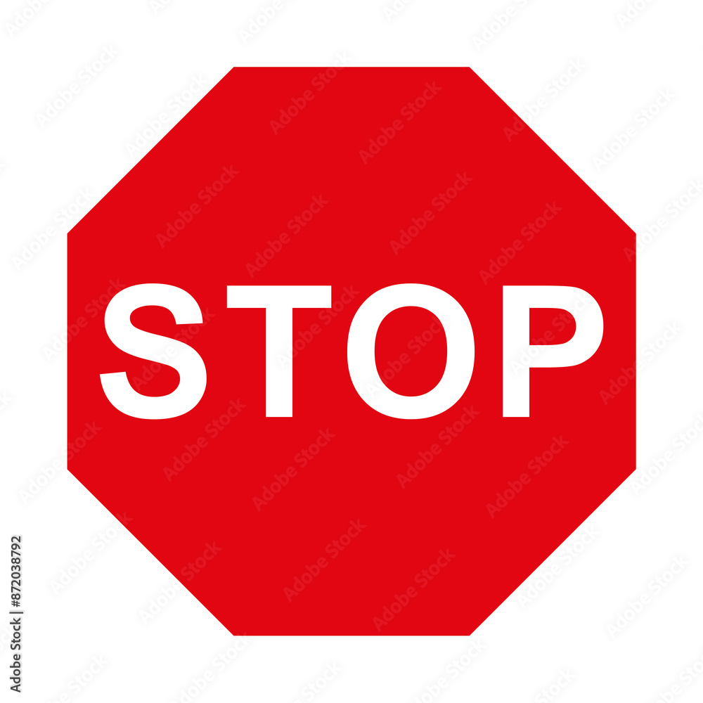 PRIORITY SIGNAL, R-2 - Obligation to stop - PNG PRIORITY SIGNAL, R-2 - Obligation to stop - PNG
