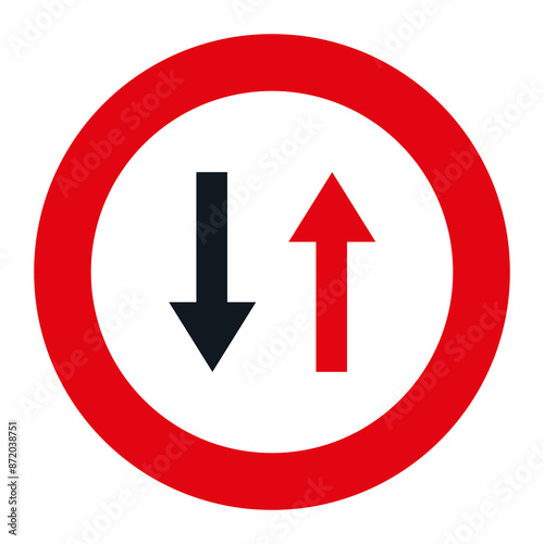 Free Download PRIORITY SIGNAL, R-5 - Priority for oncoming vehicles - PNG - GFXLoad