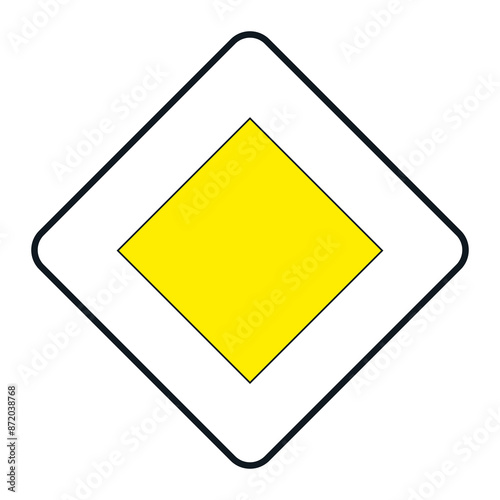 Free Download PRIORITY SIGNAL, R-3 - Priority road - PNG - GFXLoad