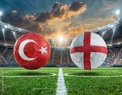 Türkei gegen England, Fußball Stadion  photo