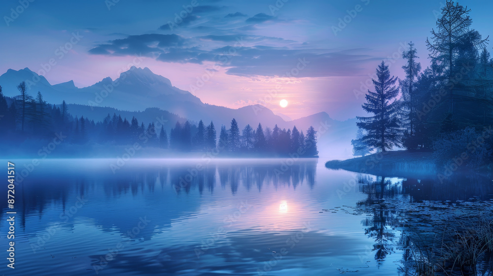 A beautifully realistic photograph of a serene natural landscape, embodying super healing qualities, stress reduction, soothing relaxation, and meditation. This tranquil scene offers a perfect backdro A beautifully realistic photograph of a serene natural landscape, embodying super healing qualities, stress reduction, soothing relaxation, and meditation. This tranquil scene offers a perfect backdro