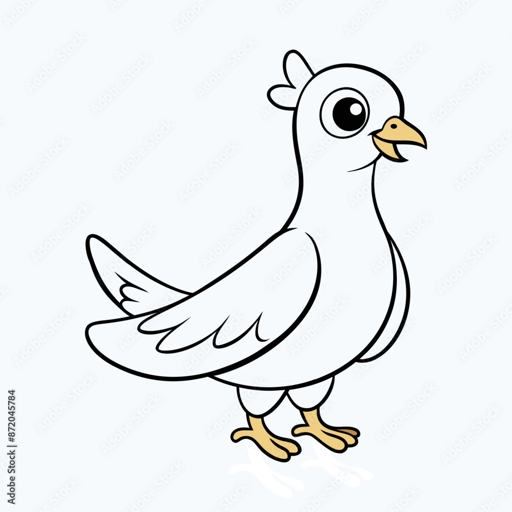 Obraz premium Cartoon Dove