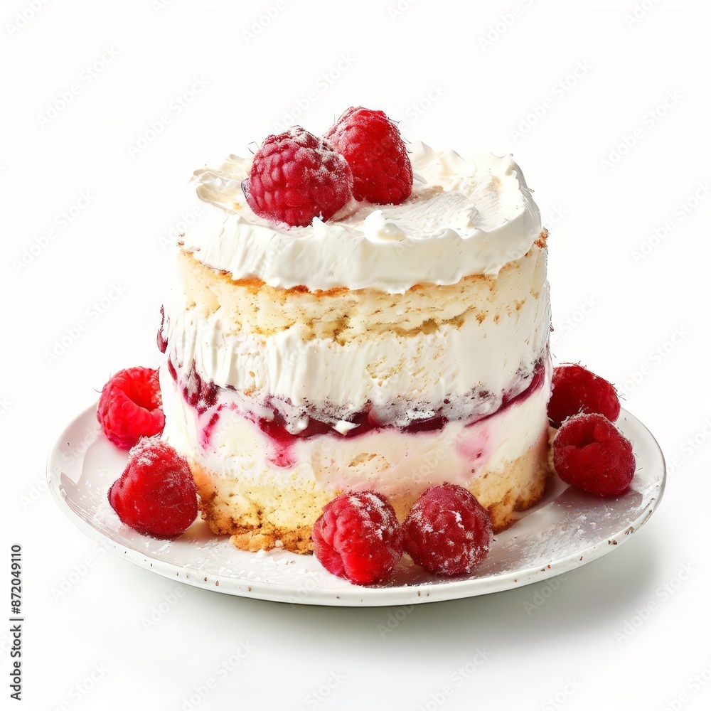 Raspberry and Cream Cake. Raspberry and Cream Cake.