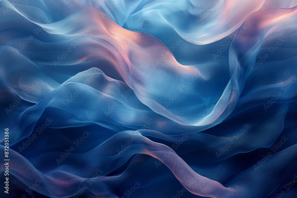 Obraz premium Beautiful abstract background with waves, illustration