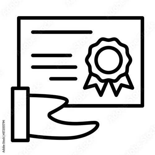 Getting an award.