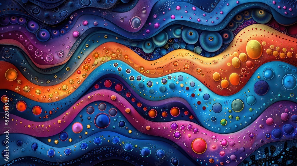 A vibrant abstract background with bold, contrasting colors and intricate patterns. A vibrant abstract background with bold, contrasting colors and intricate patterns.