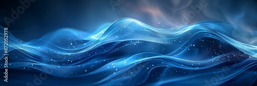Beautiful abstract background with waves, illustration