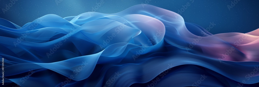 Obraz premium Beautiful abstract background with waves, illustration