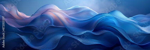 Beautiful abstract background with waves, illustration