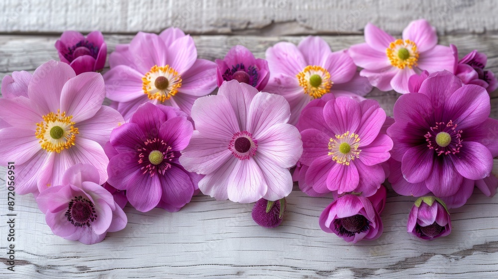 Fresh Pink Edible Flowers, Decoration with Candy Pearls Fresh Pink Edible Flowers, Decoration with Candy Pearls