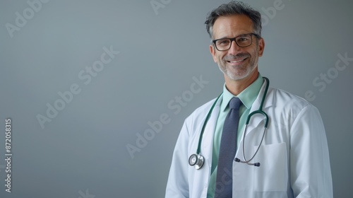 The smiling male doctor photo