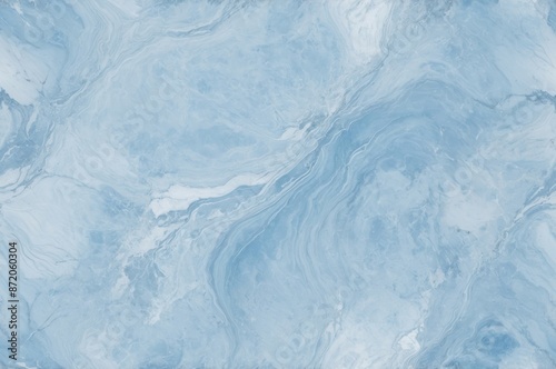 Abstract pattern of swirling blue marble texture background resembling water