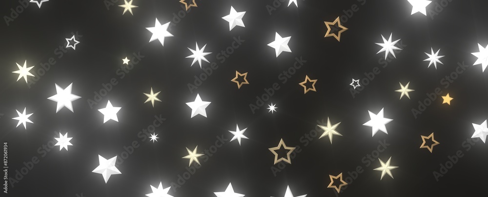XMAS stars background, sparkle lights confetti falling. magic shining Flying christmas stars on night XMAS stars background, sparkle lights confetti falling. magic shining Flying christmas stars on night