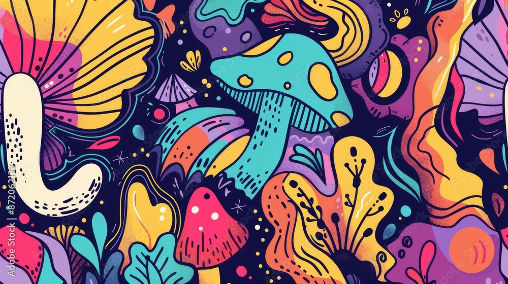 Whimsical hand-drawn cartoon background with creative elements and vibrant colors, perfect for engaging visuals Whimsical hand-drawn cartoon background with creative elements and vibrant colors, perfect for engaging visuals