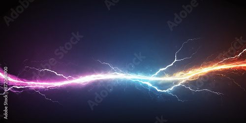 Electric Discharge Lightning Strike Background