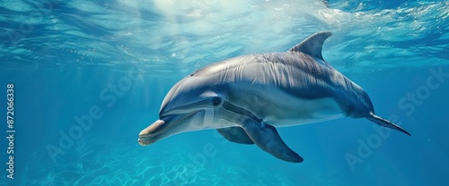 Dolphin Swimming Near Whyalla,High Resolution, Ultra HD © TechArt