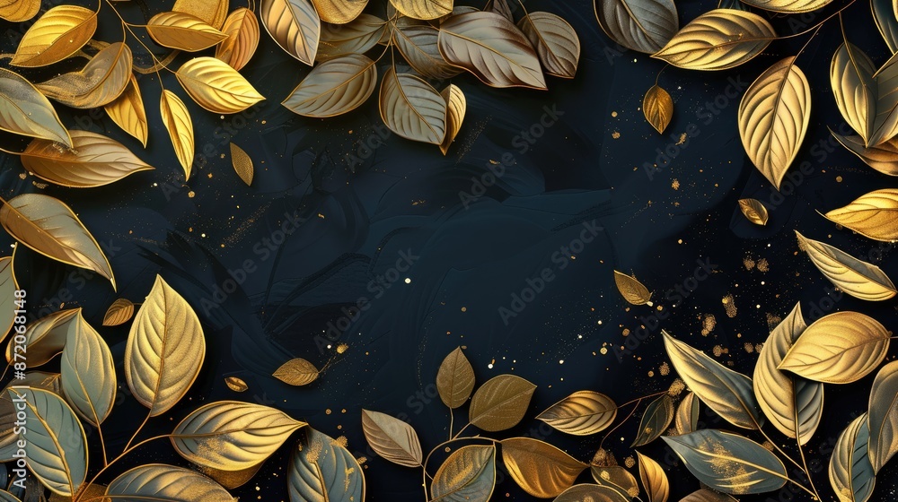 Background with Golden Leaves Background with Golden Leaves
