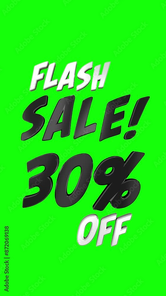 Discount 10% to 90% special offer vertical green screen animation. 30 percent off discount, 30%off flash sale, big deal, cyber week, advertising, promotion, clearance, super sale, maga sale offer. Discount 10% to 90% special offer vertical green screen animation. 30 percent off discount, 30%off flash sale, big deal, cyber week, advertising, promotion, clearance, super sale, maga sale offer.