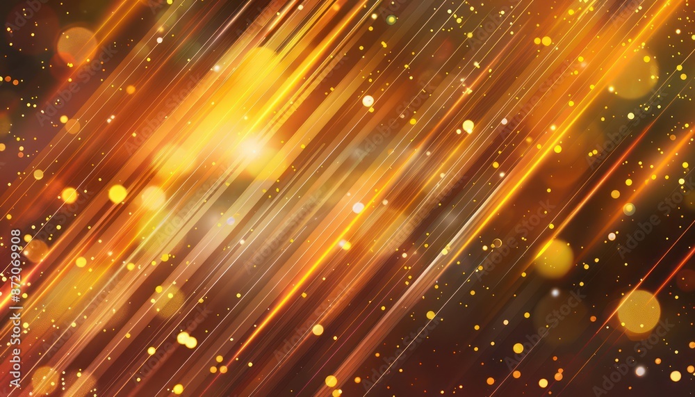 Diagonal lines of light, glowing orange and gold, on a dark background Diagonal lines of light, glowing orange and gold, on a dark background