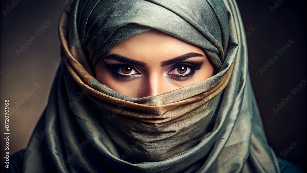 a veiled Arab woman a veiled Arab woman