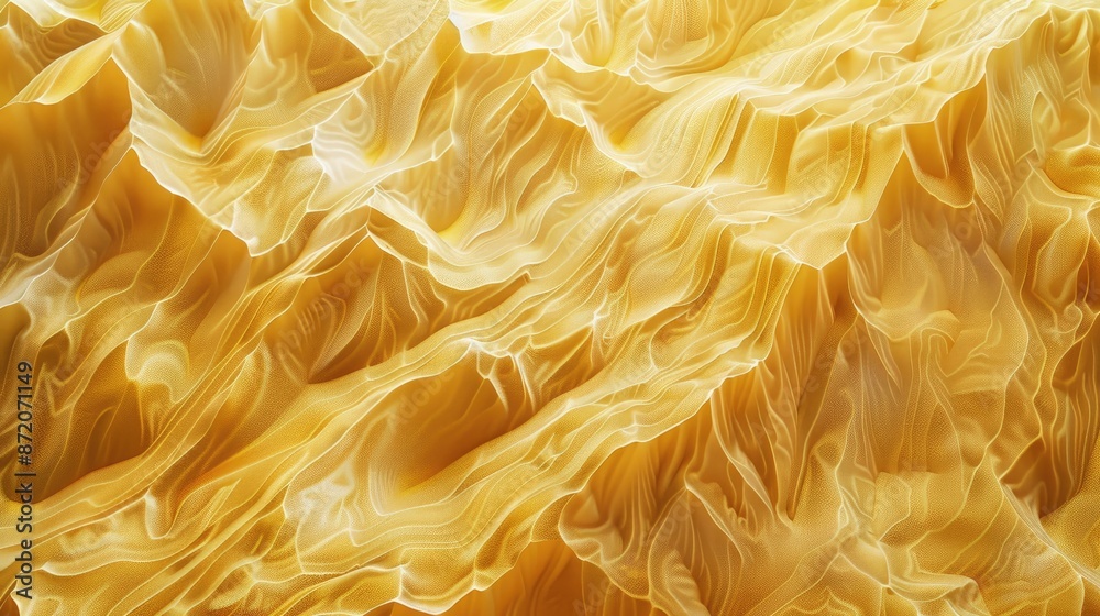 Texture of riverbank sand dunes resembles golden waves Texture of riverbank sand dunes resembles golden waves