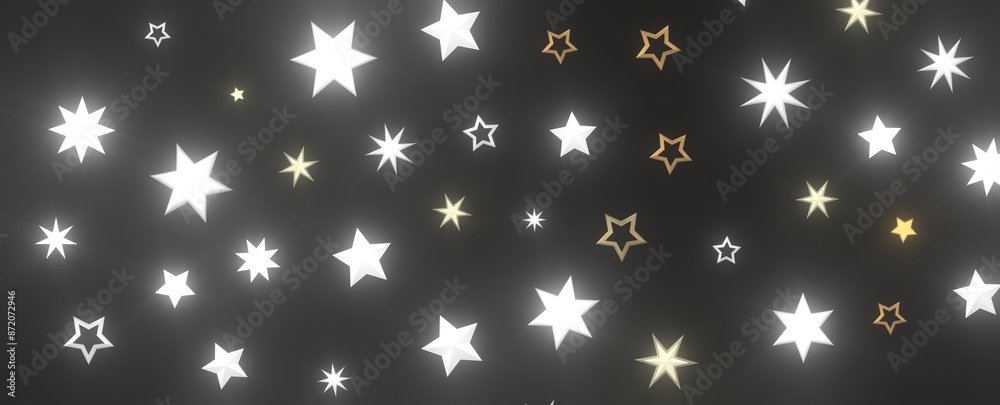 XMAS stars background, sparkle lights confetti falling. magic shining Flying christmas stars on night XMAS stars background, sparkle lights confetti falling. magic shining Flying christmas stars on night