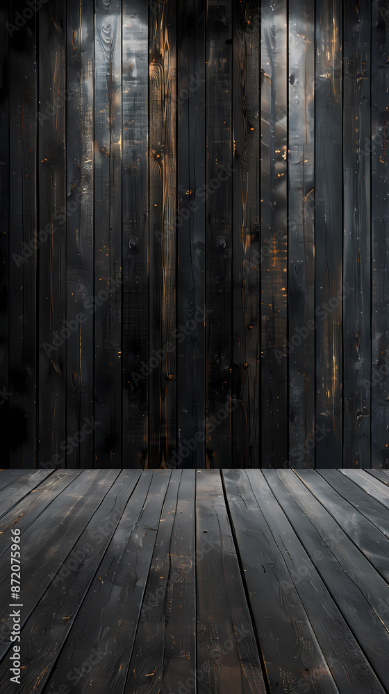 Wooden wall background, empty room Wooden wall background, empty room