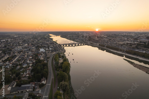 Golden hour over the loire