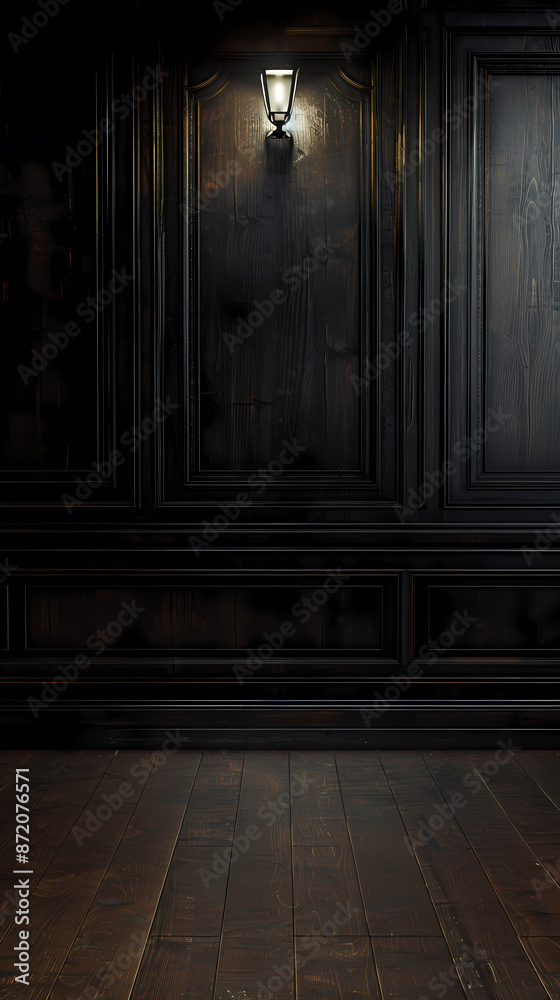 Wooden wall background, empty room Wooden wall background, empty room