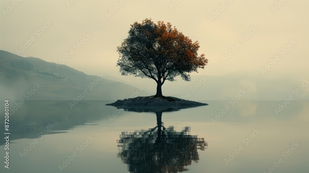 Minimalist, surreal digital art of an open door, leading to a different dimension in a barren landscape, muted colors, Minimalist, surreal digital art of an open door, leading to a different dimension in a barren landscape, muted colors,