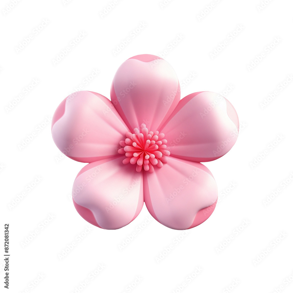 3d plastic pink y2k flower. Icon flower in Y2K style.The 3d abstract element compound with the doodle style. A shape 3d flower isolated on a transparent background. 3d plastic pink y2k flower. Icon flower in Y2K style.The 3d abstract element compound with the doodle style. A shape 3d flower isolated on a transparent background.