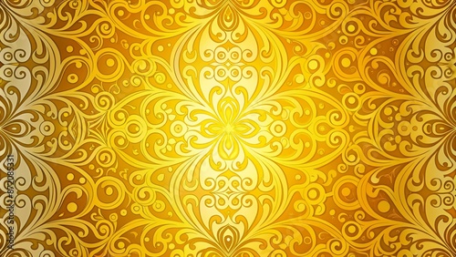 Simple multi-pattern background with yellow gradient.