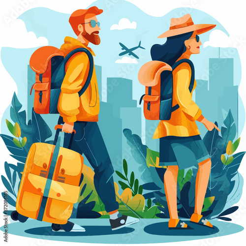 travel modern illustration
