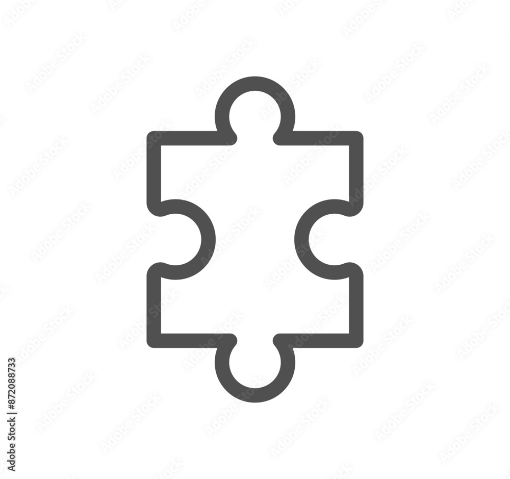 Puzzle related icon outline and linear vector.
Puzzle related icon outline and linear vector.